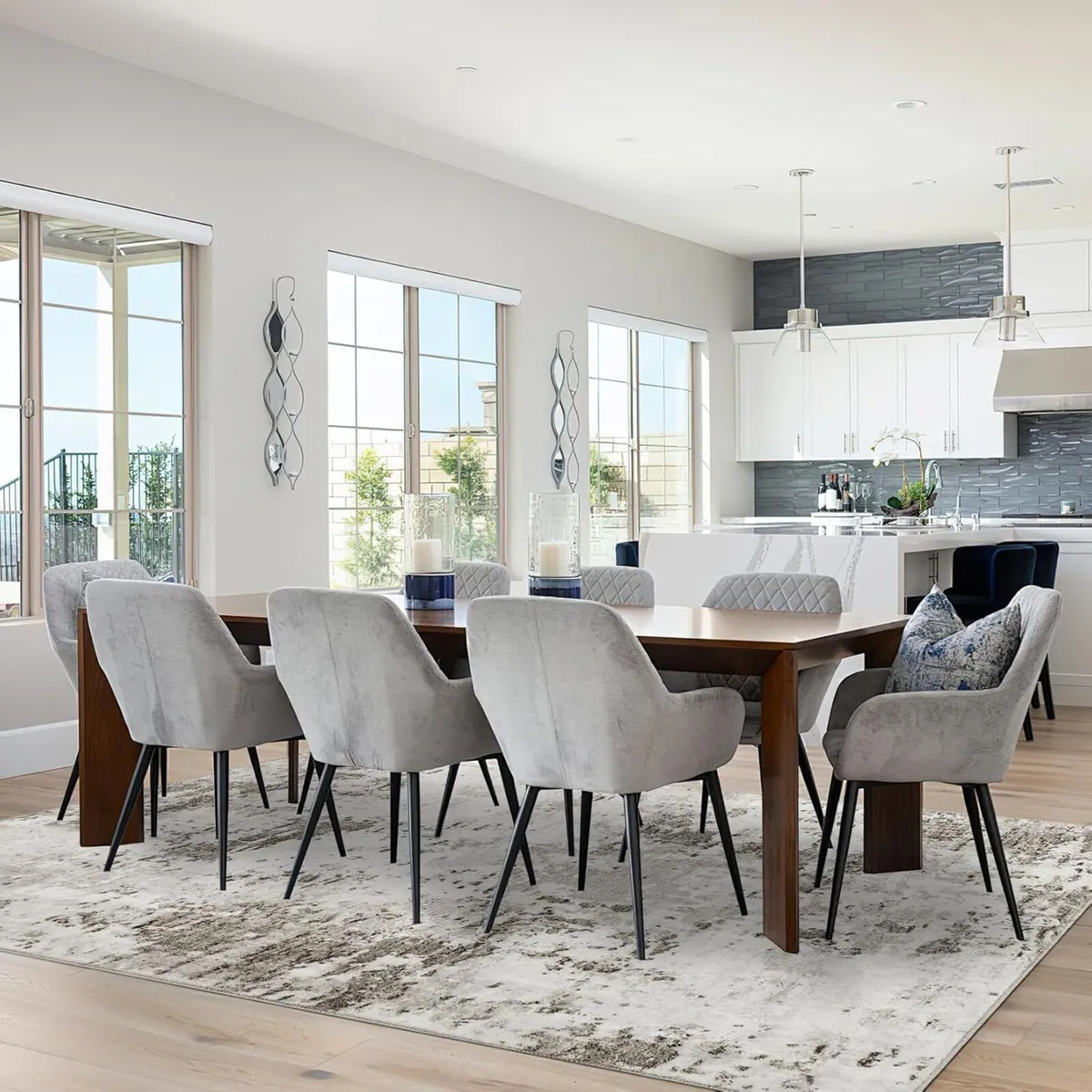 Modern Abstract Rugs 160x230cm Large Washable - Image 3