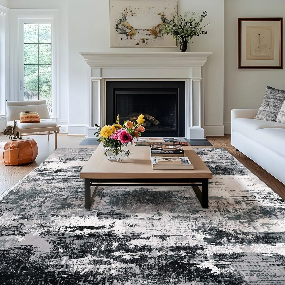 Washable Rugs Living Room Large 160x230cm Area - Image 1