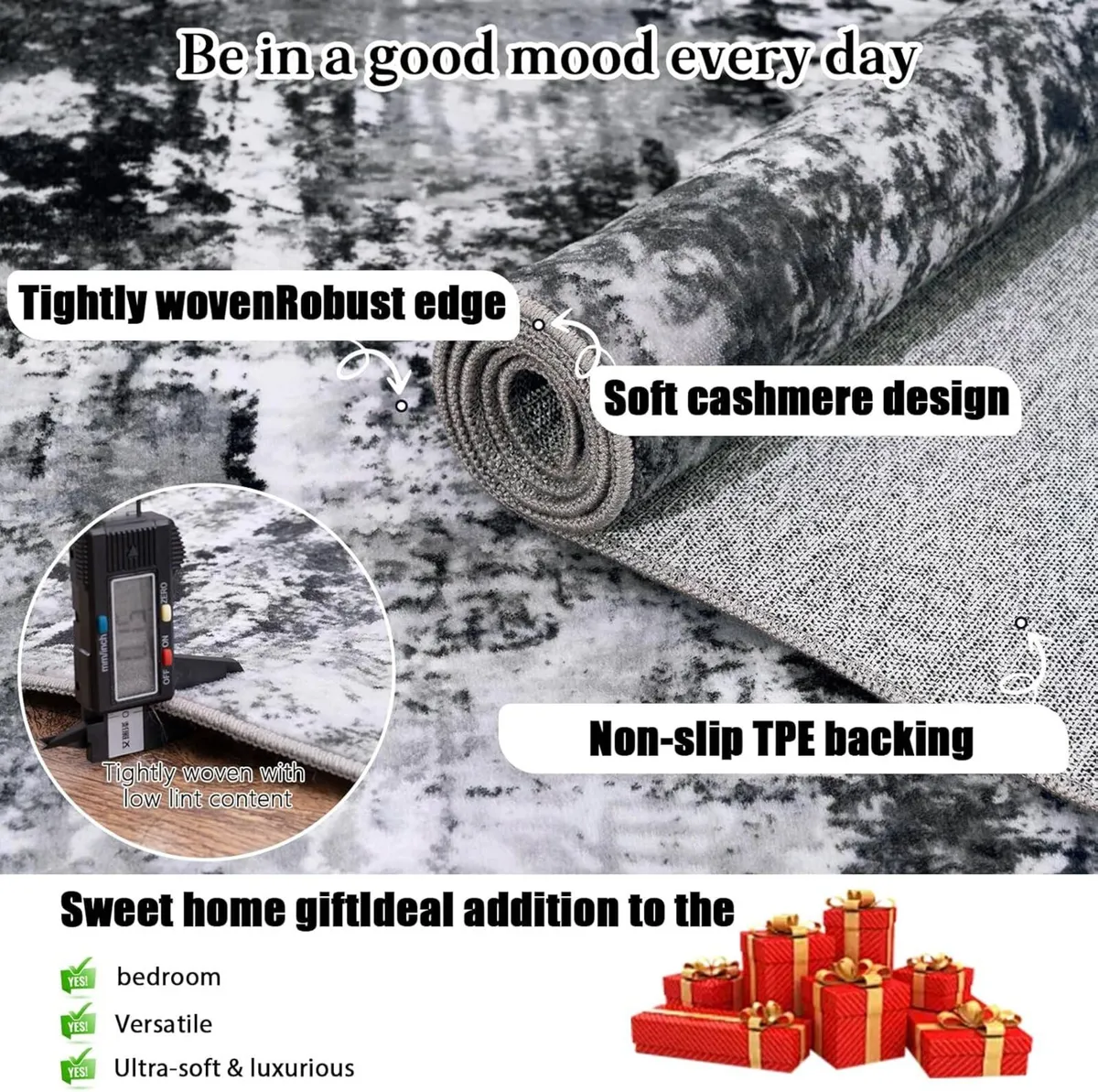 Washable Rugs Living Room Large 160x230cm Area - Image 3