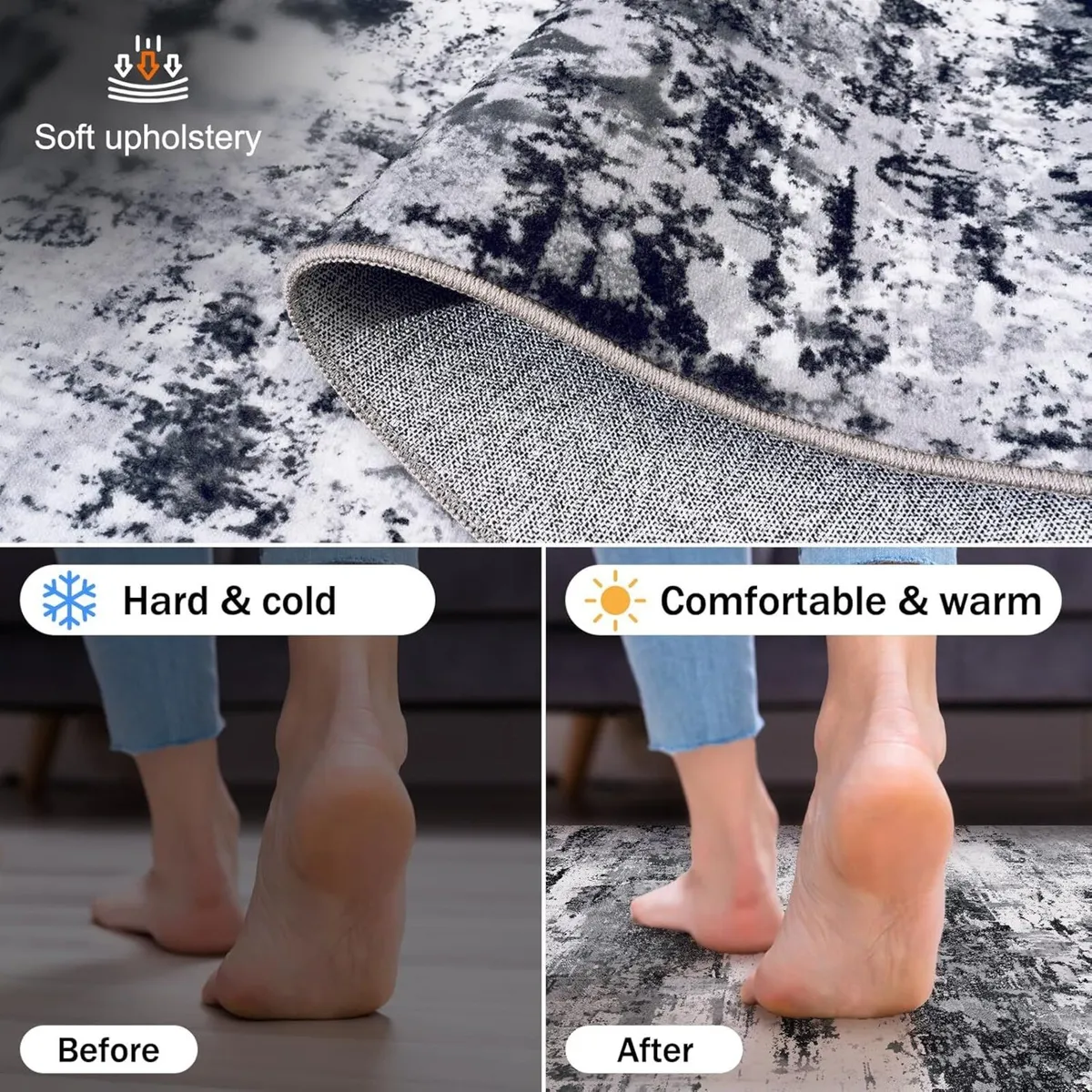 Washable Rugs Living Room Large 160x230cm Area - Image 4