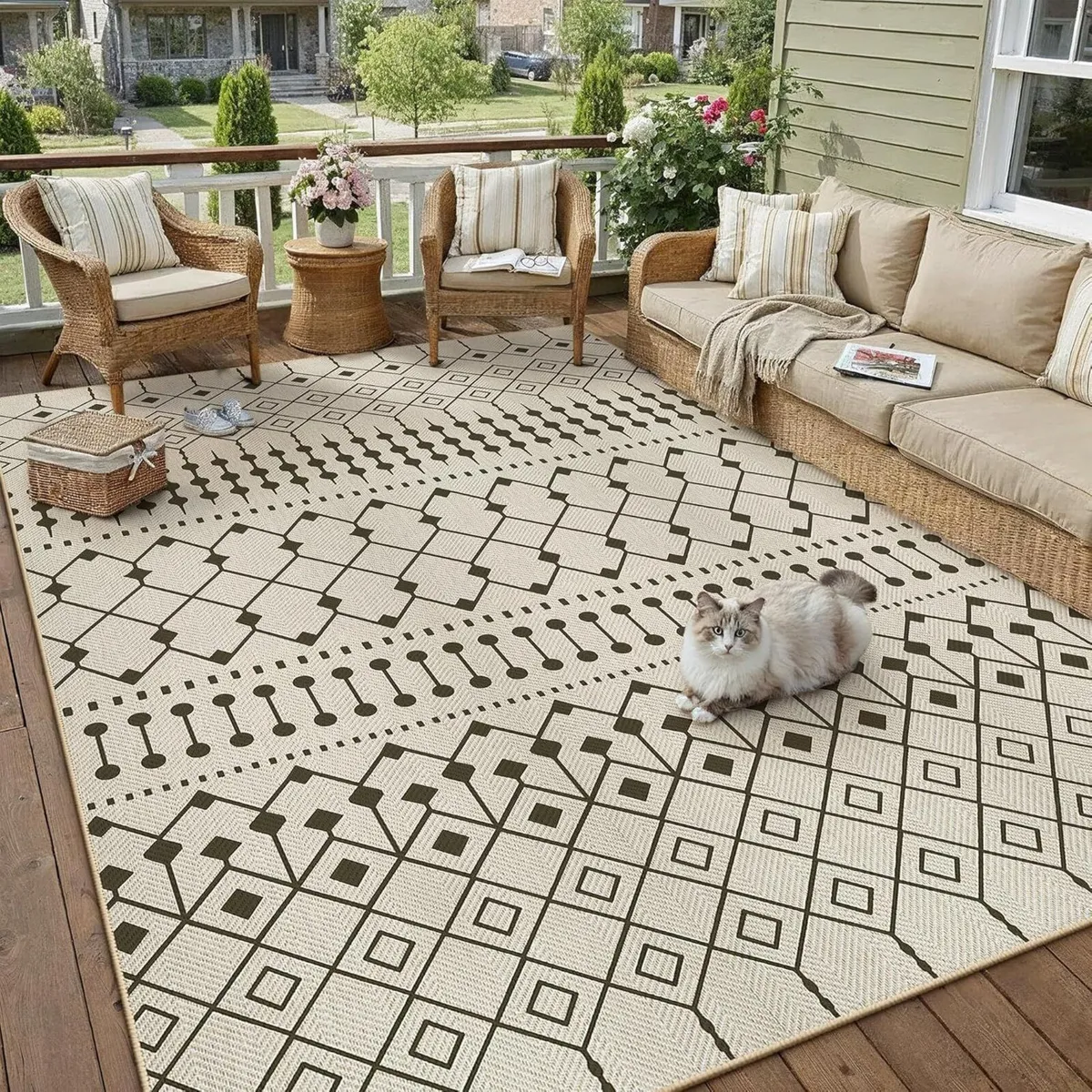 Outdoor Rug 160x230cm Rugs Living Room Garden - Image 1