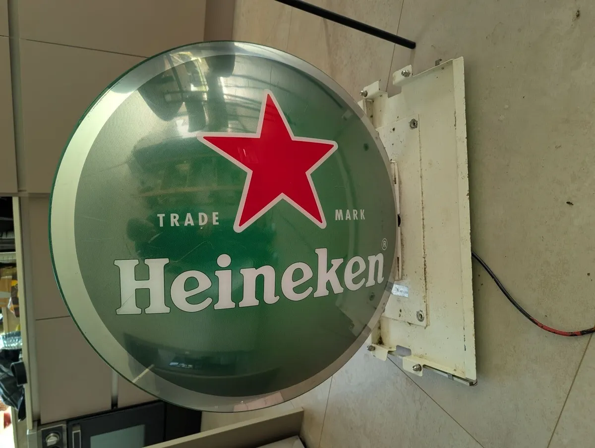 Heineken double sided light sign - Image 2