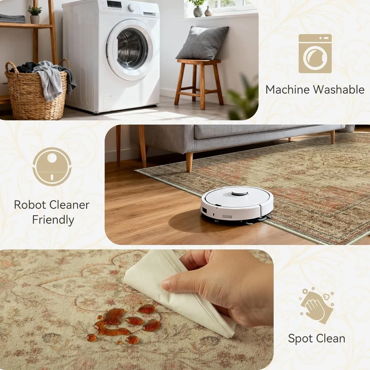 Machine Washable Rug 60x300 cm Short Pile - Image 3