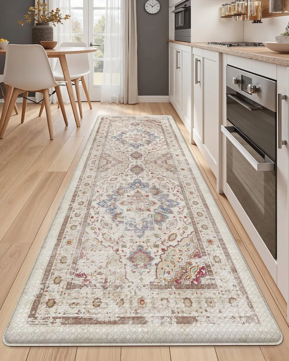 Kitchen Floor Mats Anti Fatigue Cushioned Boho - Image 3