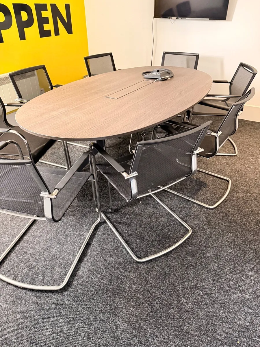 Conference Table & Chairs - Image 1
