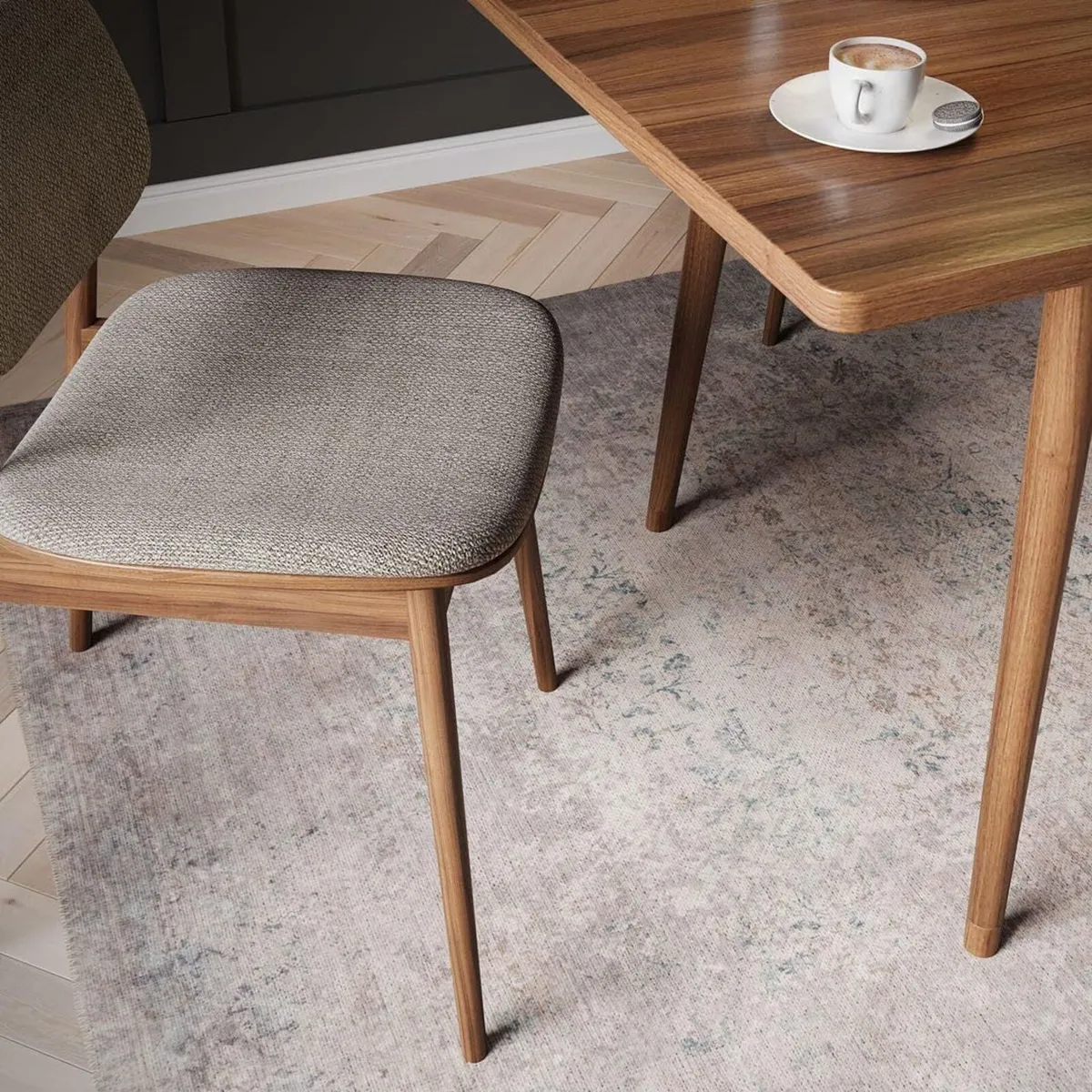 Classic Beige Traditional Tribal Area Rug Machine - Image 1