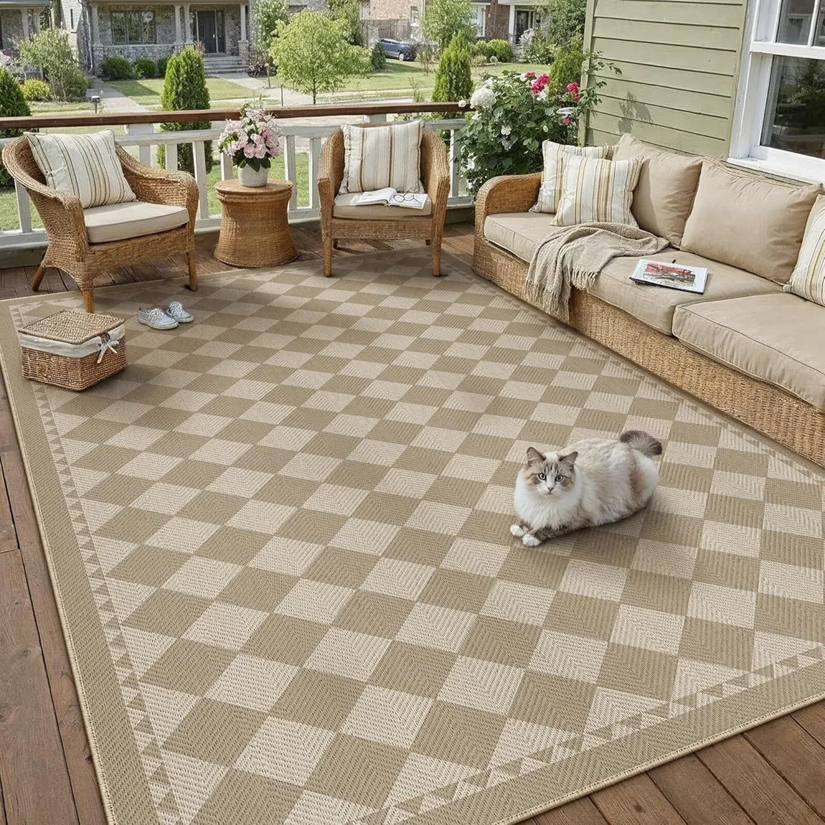 Outdoor Rug 160x230cm Rugs Living Room Garden - Image 1
