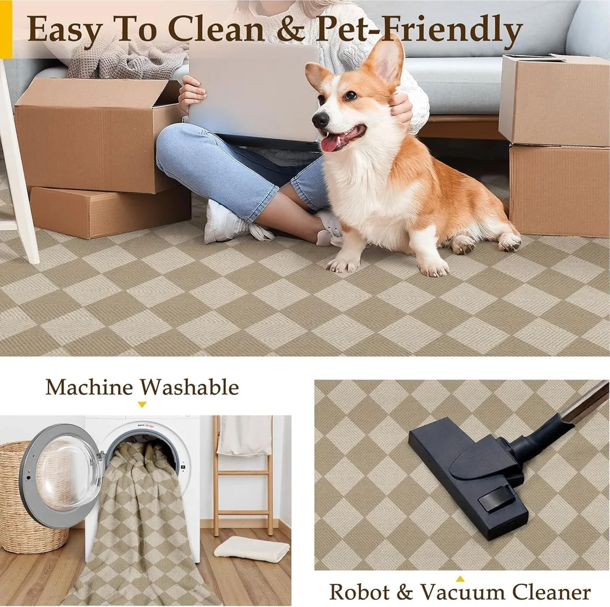 Outdoor Rug 160x230cm Rugs Living Room Garden - Image 4