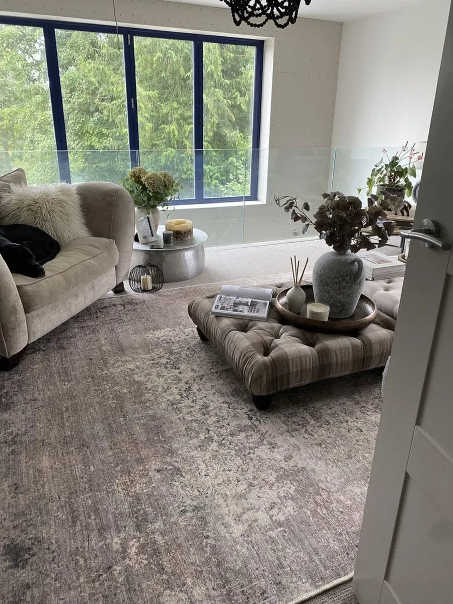 Fleur Machine Washable Rug – Neutral Renaissance-I - Image 4