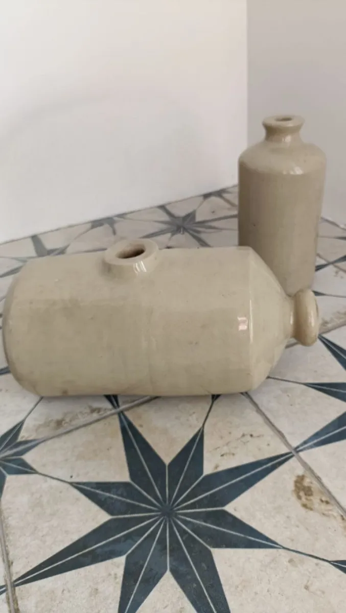 Antique Stonewear Bed Warmer/Door Stop