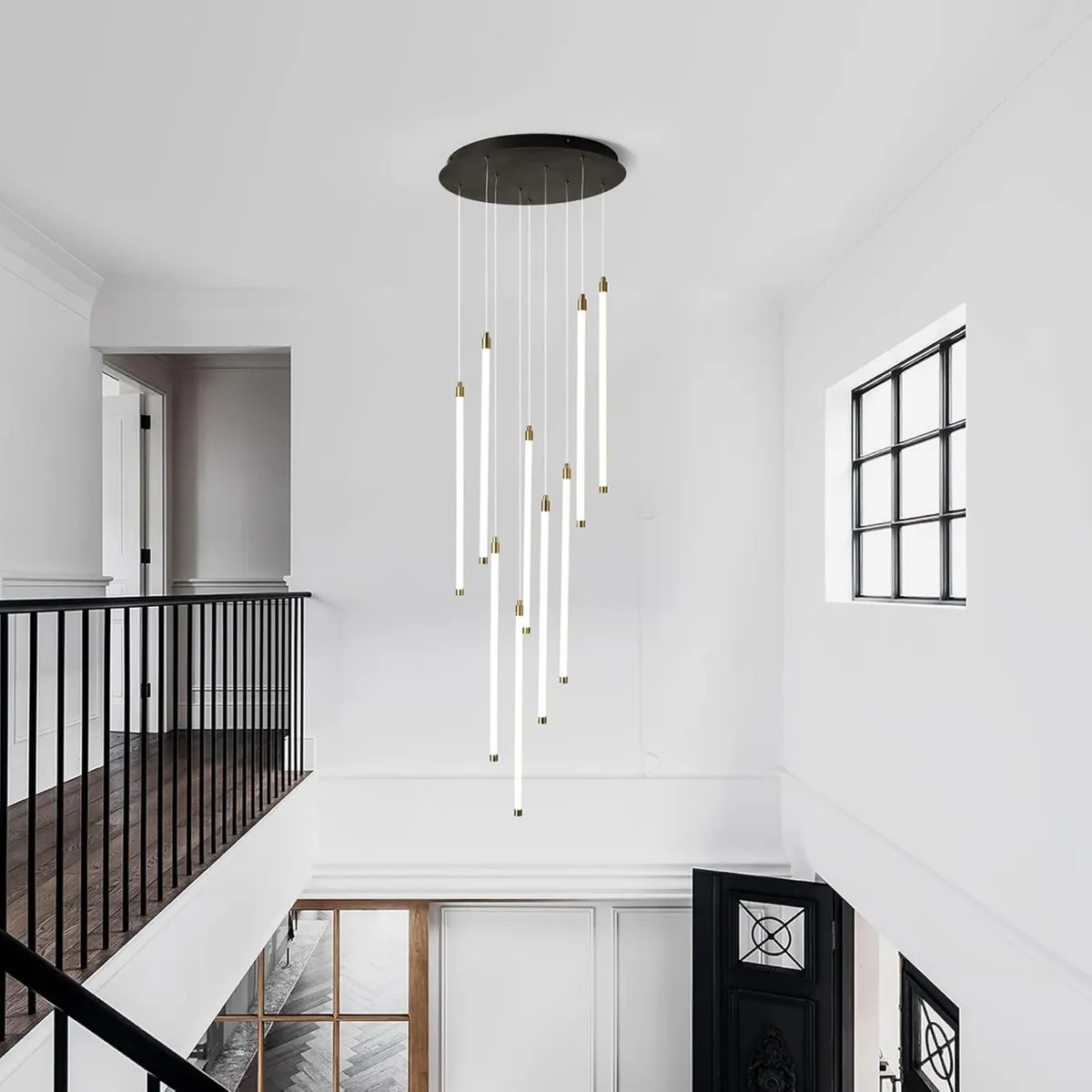 Modern LED Chandelier for Villa Staircase 2.5m - Image 3