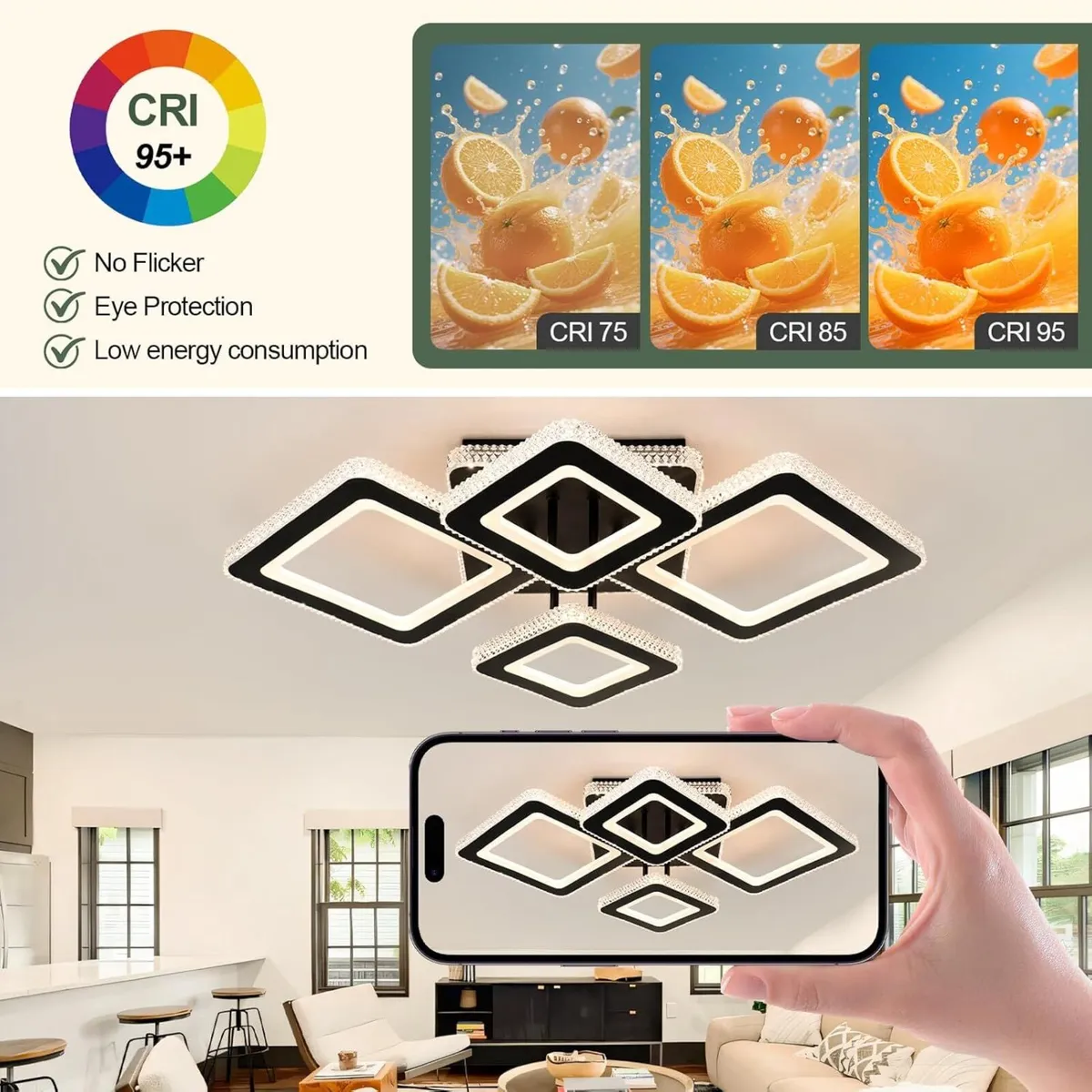 LED Ceiling Light 50W 3606LM Lights Living Room - Image 3