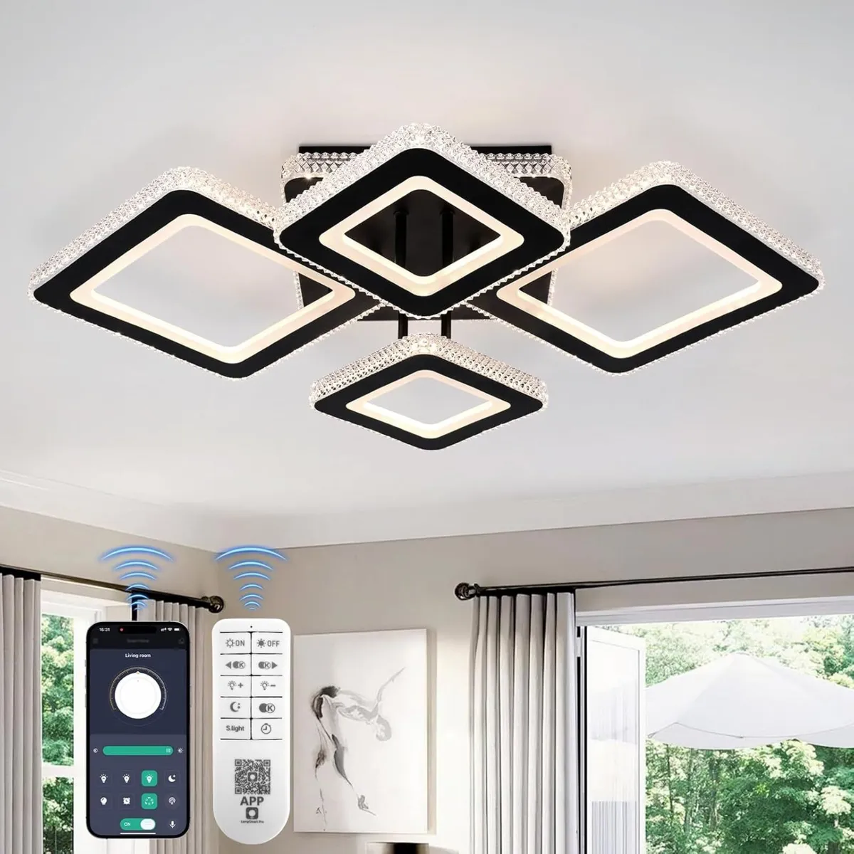 LED Ceiling Light 50W 3606LM Lights Living Room - Image 1
