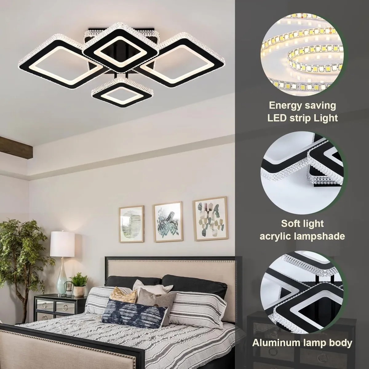 LED Ceiling Light 50W 3606LM Lights Living Room - Image 4