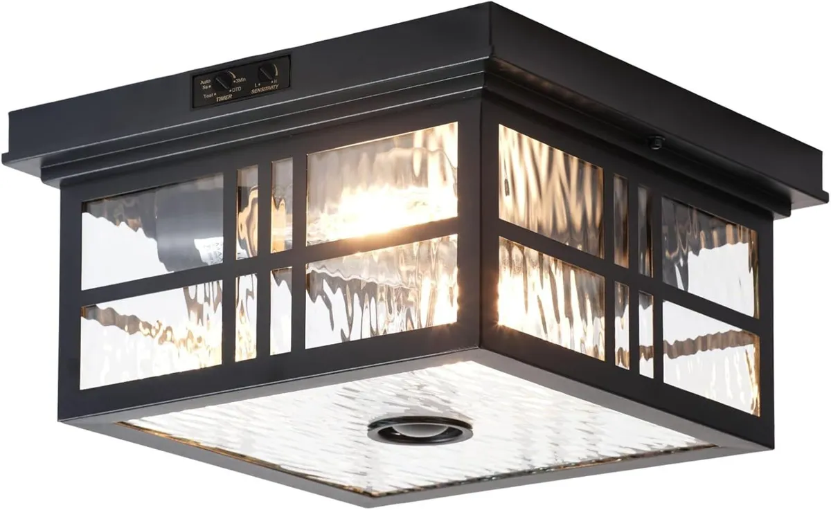 Industrial Motion Sensor Outdoor Flush Mount - Image 1