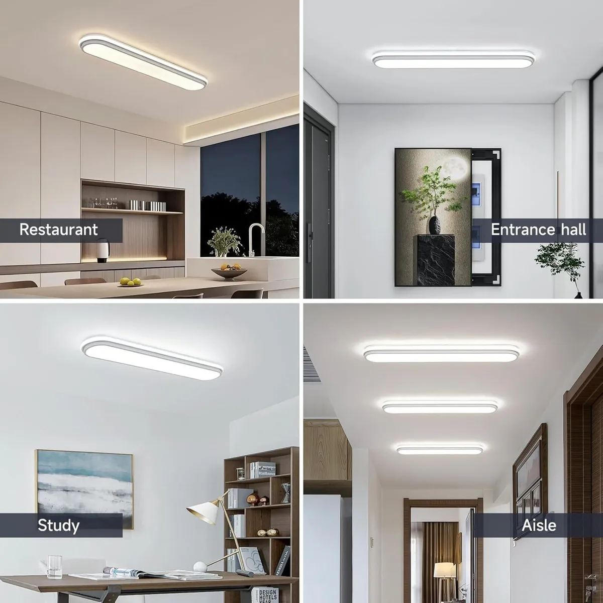 Smart LED Ceiling Light 92cm Dimmable Modern - Image 2