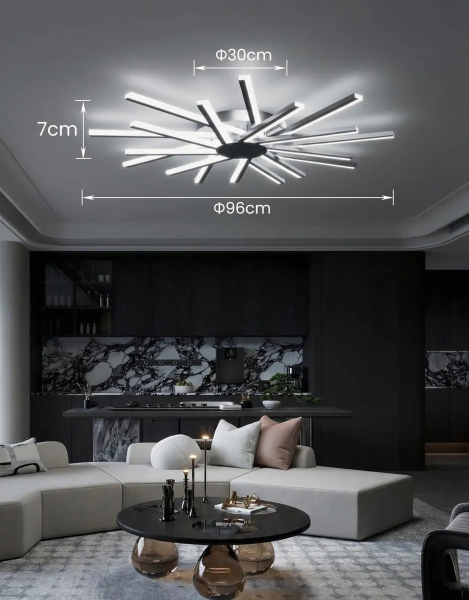 Φ96cm Ceiling Lights Living Room Large Lighting - Image 2