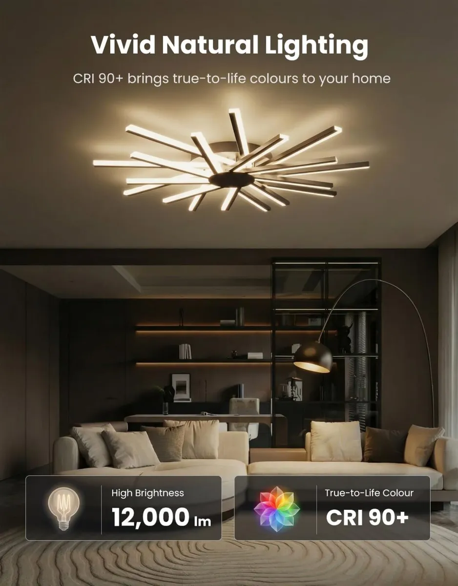 Φ96cm Ceiling Lights Living Room Large Lighting - Image 3
