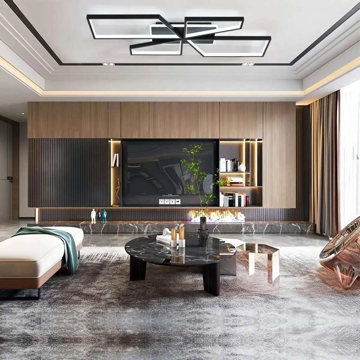 LED Ceiling Light for Living Room 73W Dimmable - Image 2