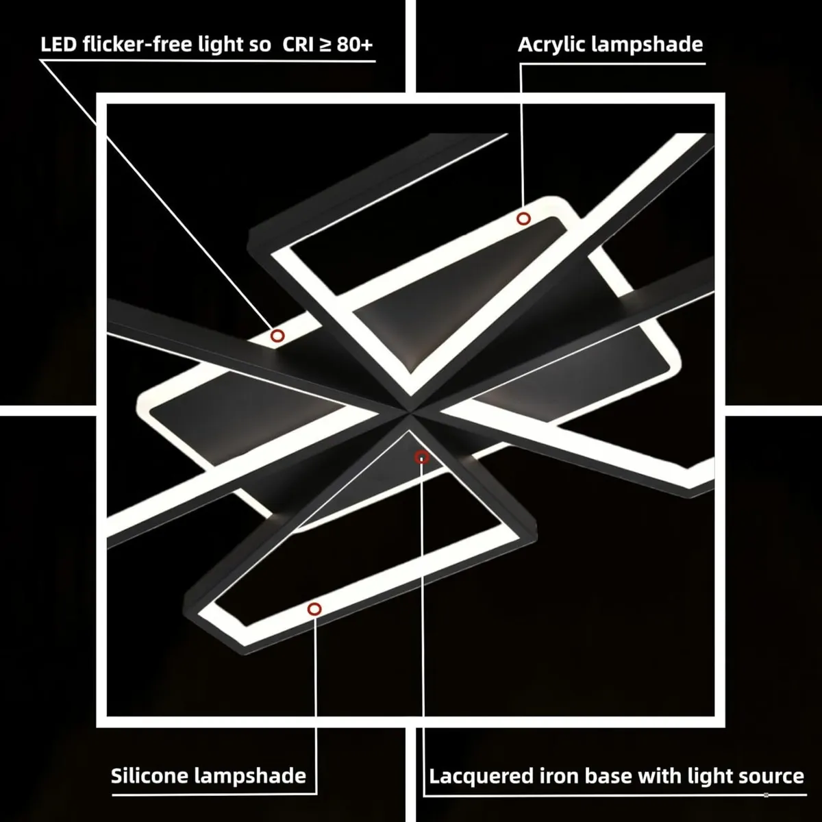 LED Ceiling Light for Living Room 73W Dimmable - Image 4