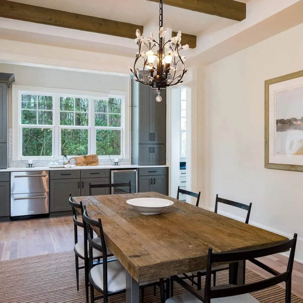 Vintage K9 Clear Crystal Chandeliers Ceiling - Image 3