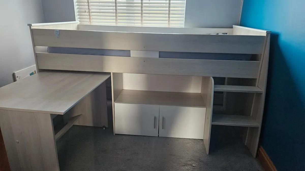 High top bed and desk