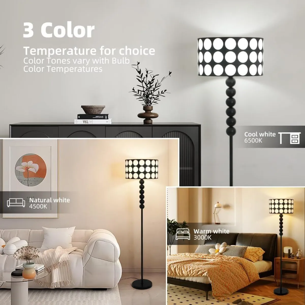 Modern Floor Lamp for Living Room 59 Standing - Image 2