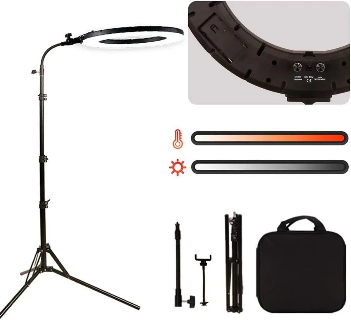 18 60WLED Ring Light Beauty Lighting Eyebrow - Image 1