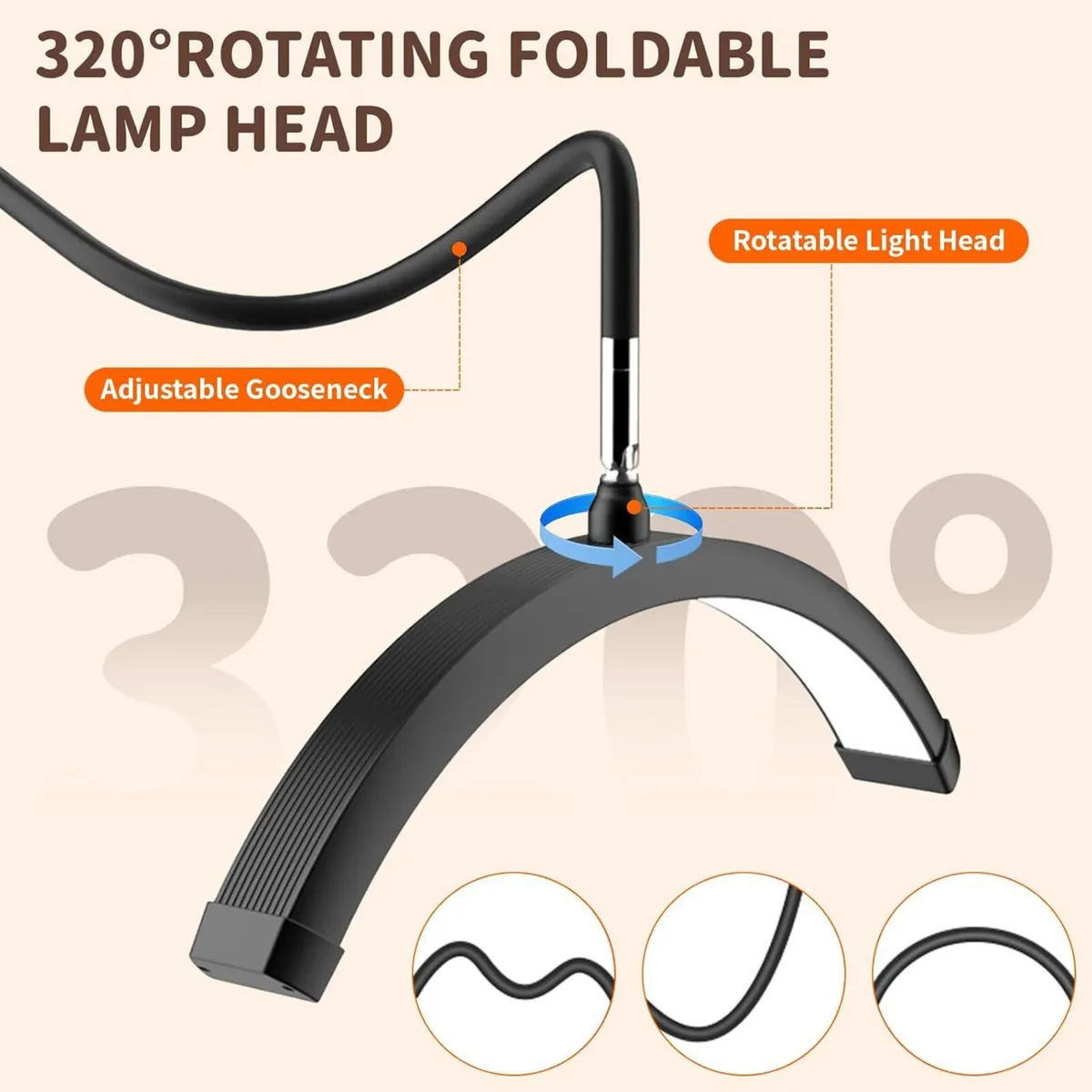 Half Moon Lamp for Eyelash Extensions - Adjustable - Image 4