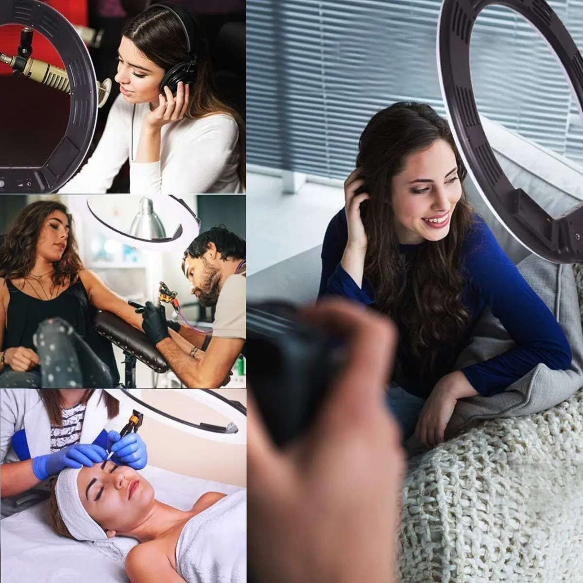 38W 18 inch Bi-Color Dimmable LED Ring Light - Image 2