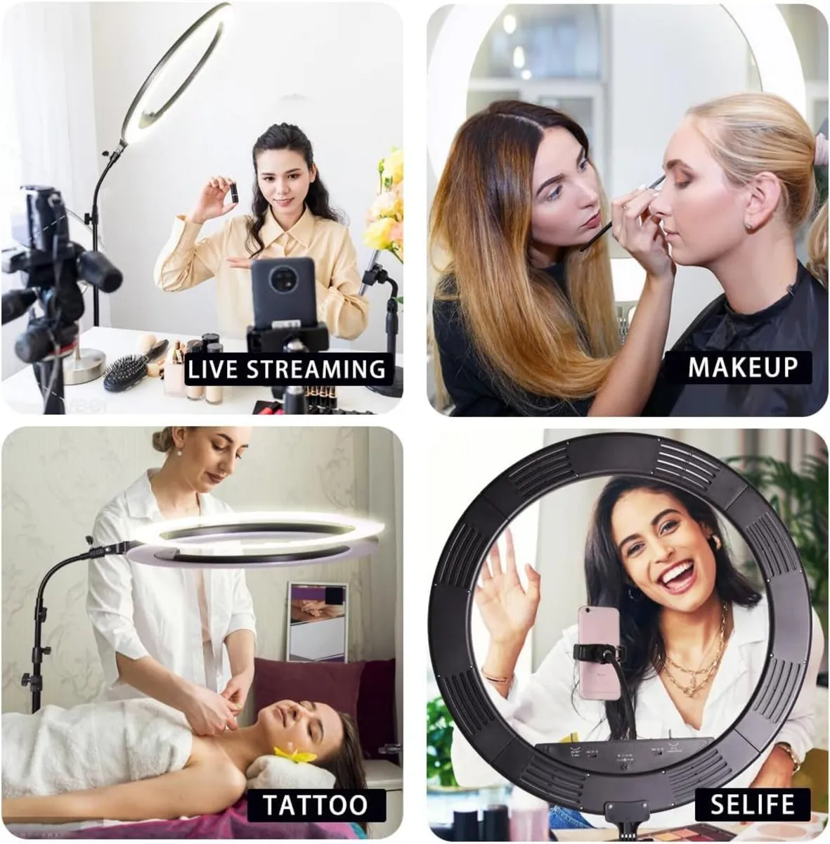 25inch Large Ring Light with Retractable Stand - Image 4