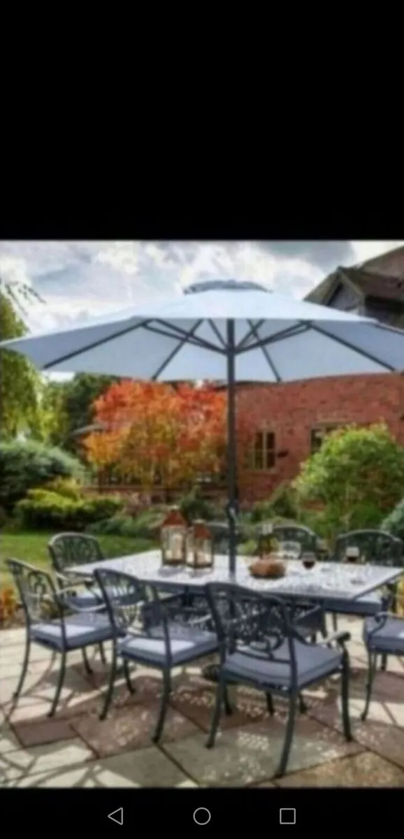 **CLEARANCE** Hartman Antique Grey 8 Seater - Image 1