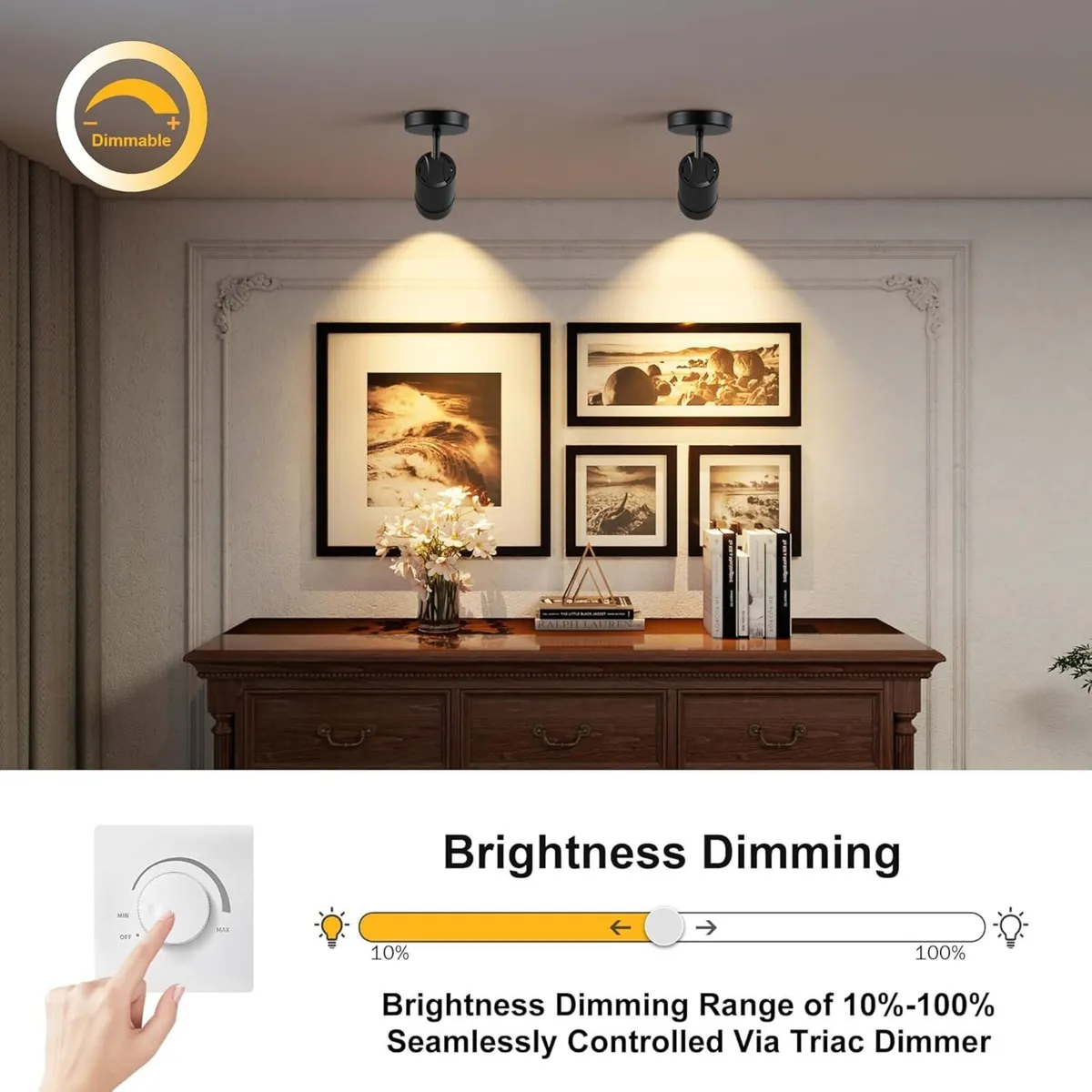 9W LED Zoomable Ceiling Spotlight Dimmable - Image 4