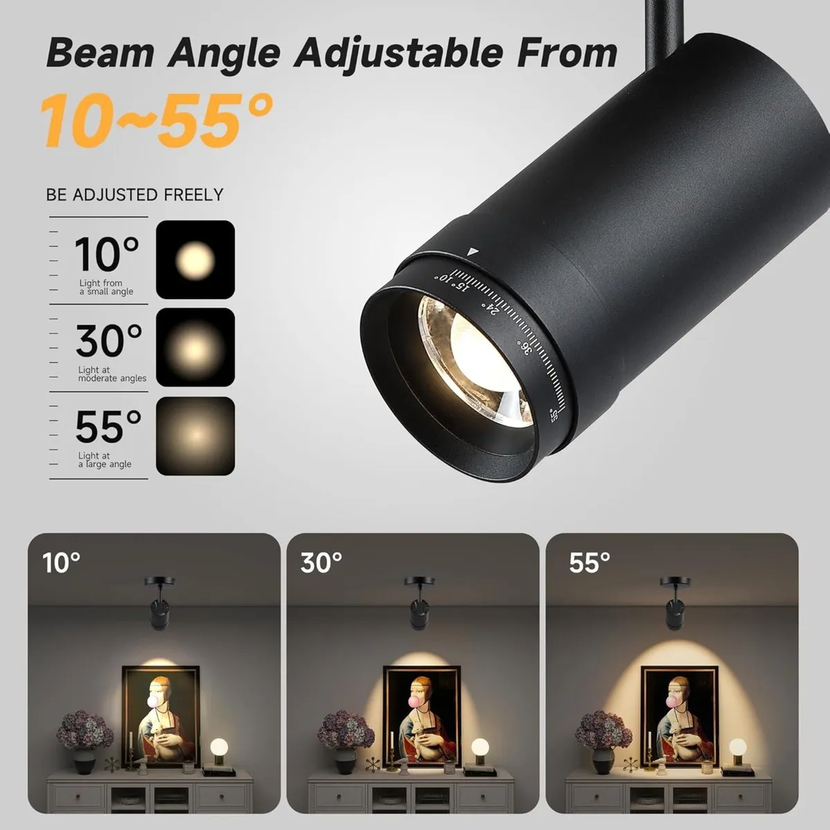 9W LED Zoomable Ceiling Spotlight Dimmable - Image 3