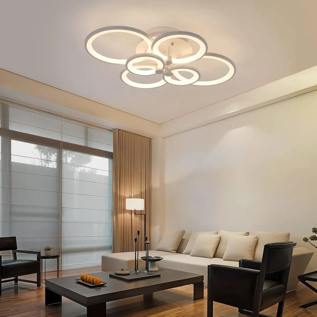 LED Ceiling Light Fixture with Remote Control 72W - Image 4