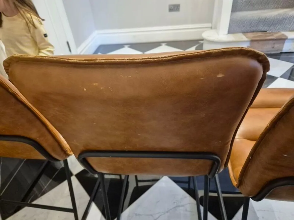 3X kitchen table chairs - Image 2