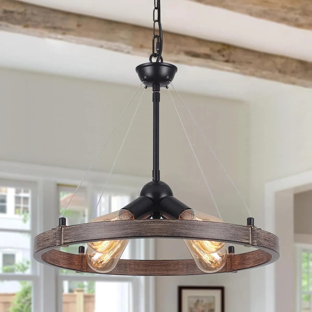 Rustic Chandeliers Ceiling Light Living Room 4 - Image 1