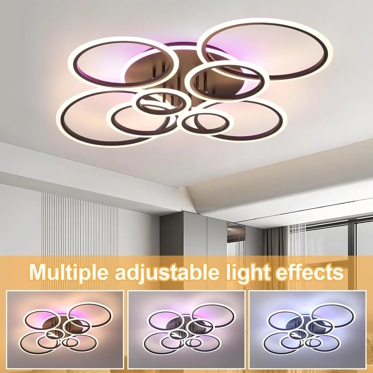 Dimmable Modern Ceiling Lights 80W Led Lamp - Image 3