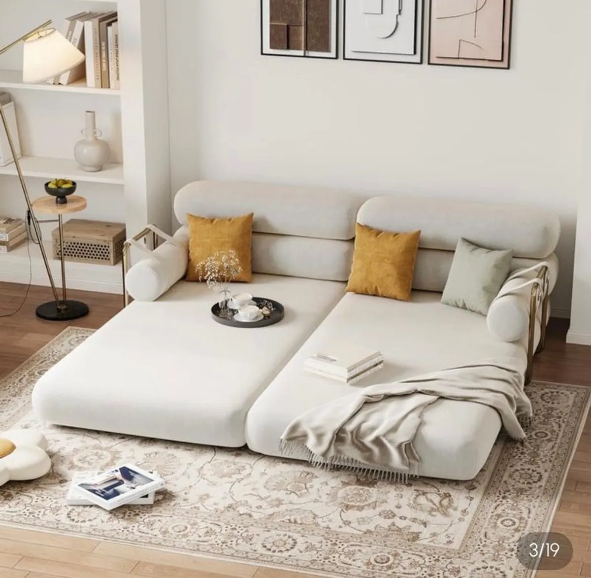 3 seater convertible sofa bed - new in the box! - Image 2