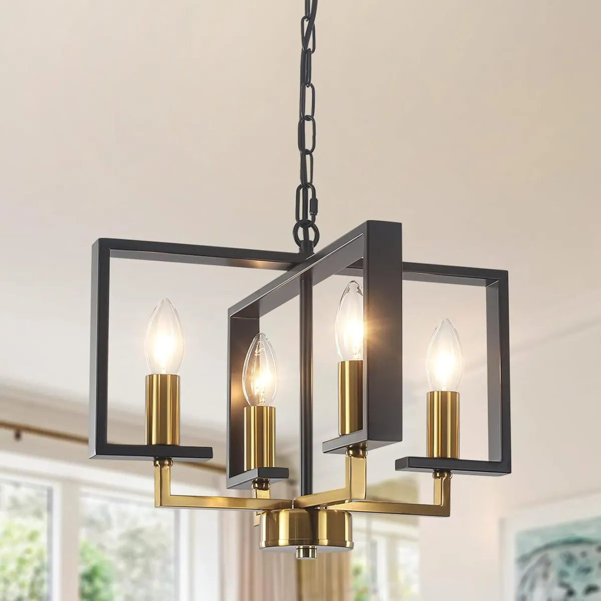 Modern Chandeliers Ceiling Light Industrial Gold - Image 1