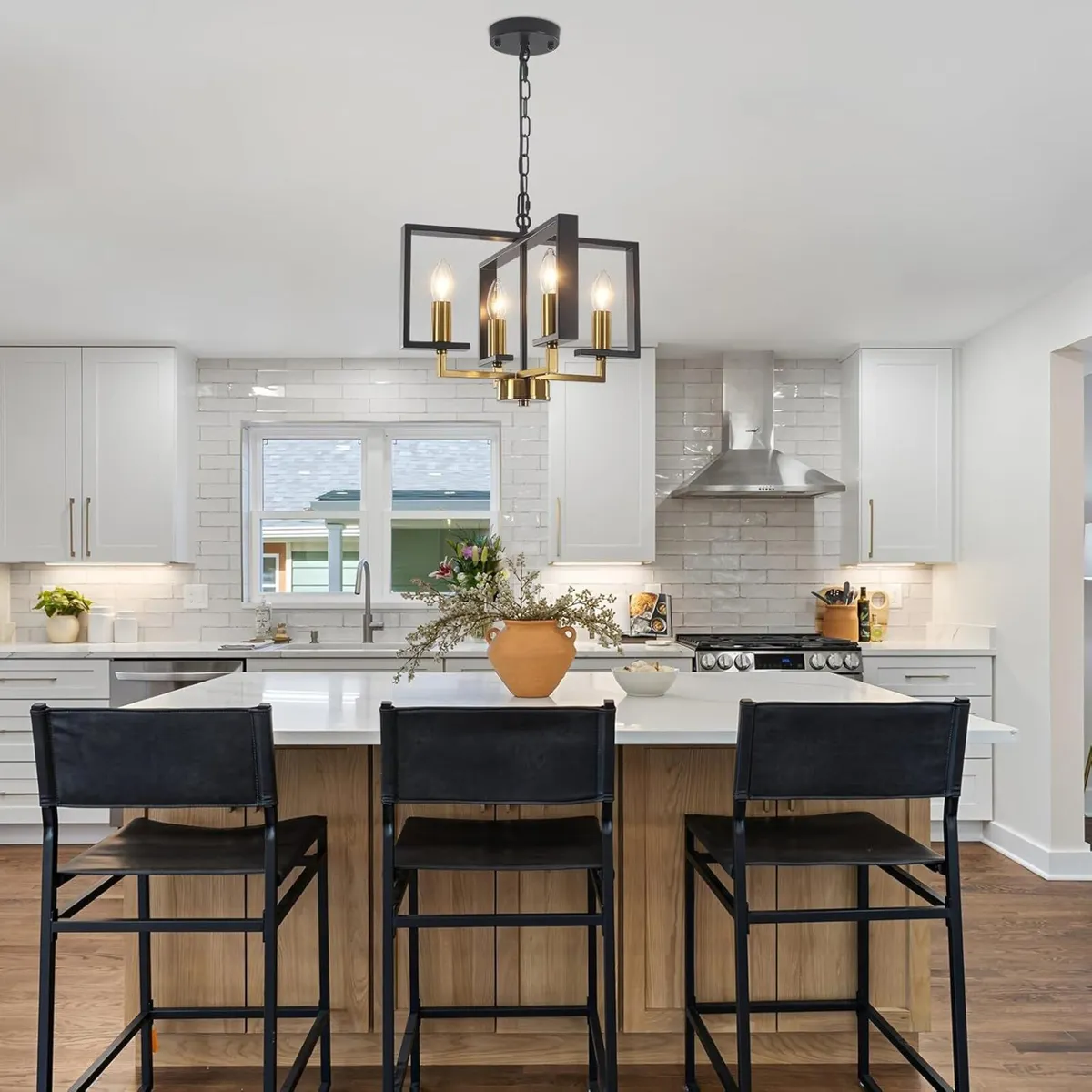 Modern Chandeliers Ceiling Light Industrial Gold - Image 3