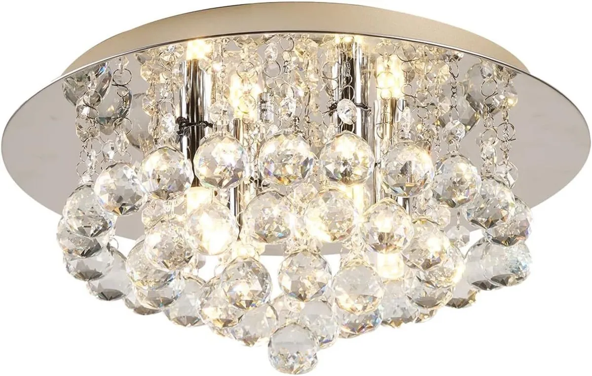 Modern Crystal Chandeliers Ceiling Light Lights - Image 1