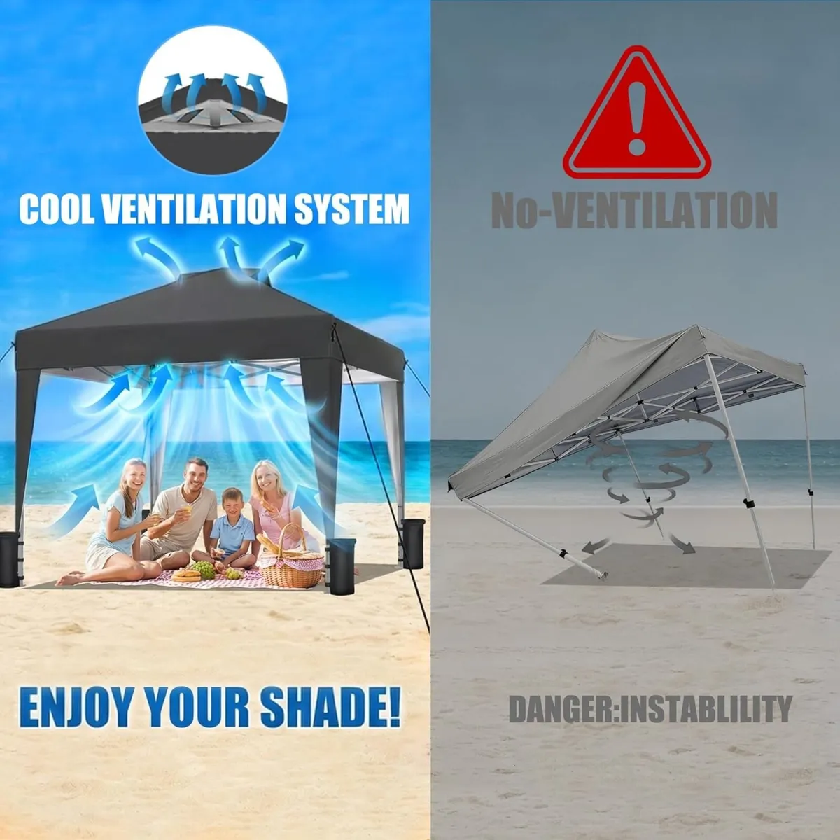 Pop Up Gazebo 3m x Waterproof Windproof Outdoor - Image 3