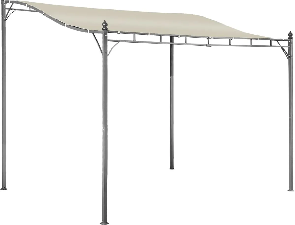 2.9 x 2.5m Pergola Gazebo with Metal Frame - Image 1