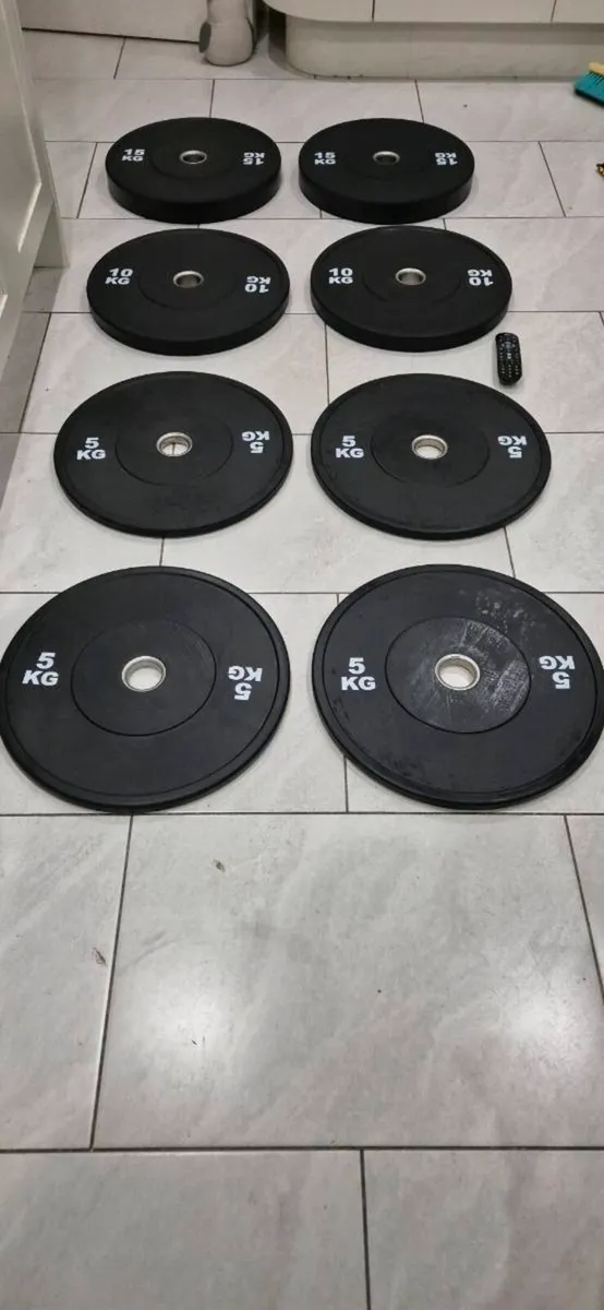Brand new olympic bumper weight set - Image 1