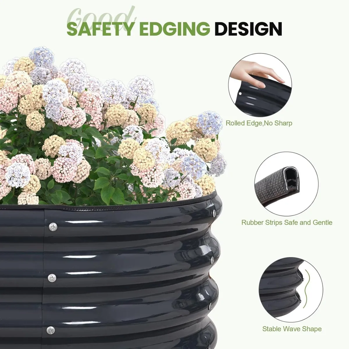 Galvanized Metal Raised Garden Bed Kit - 240x60x30 - Image 4