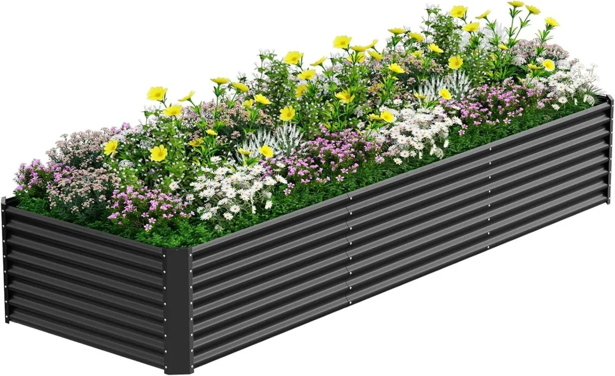 Raised Garden Bed Planter Beds Boxes Outdoor - Image 1