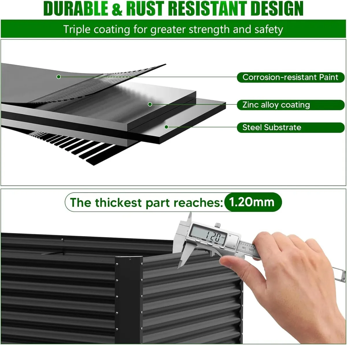 Raised Garden Bed Planter Beds Boxes Outdoor - Image 4