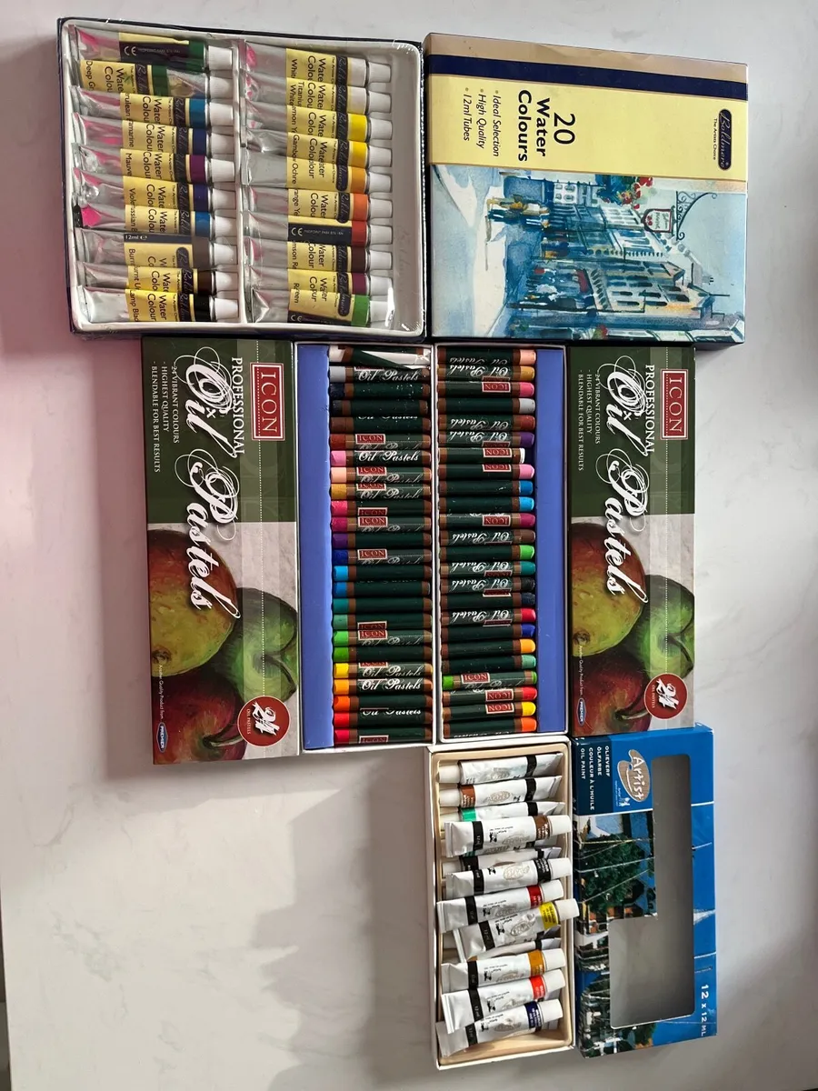 Oil Pastels and Water Colours