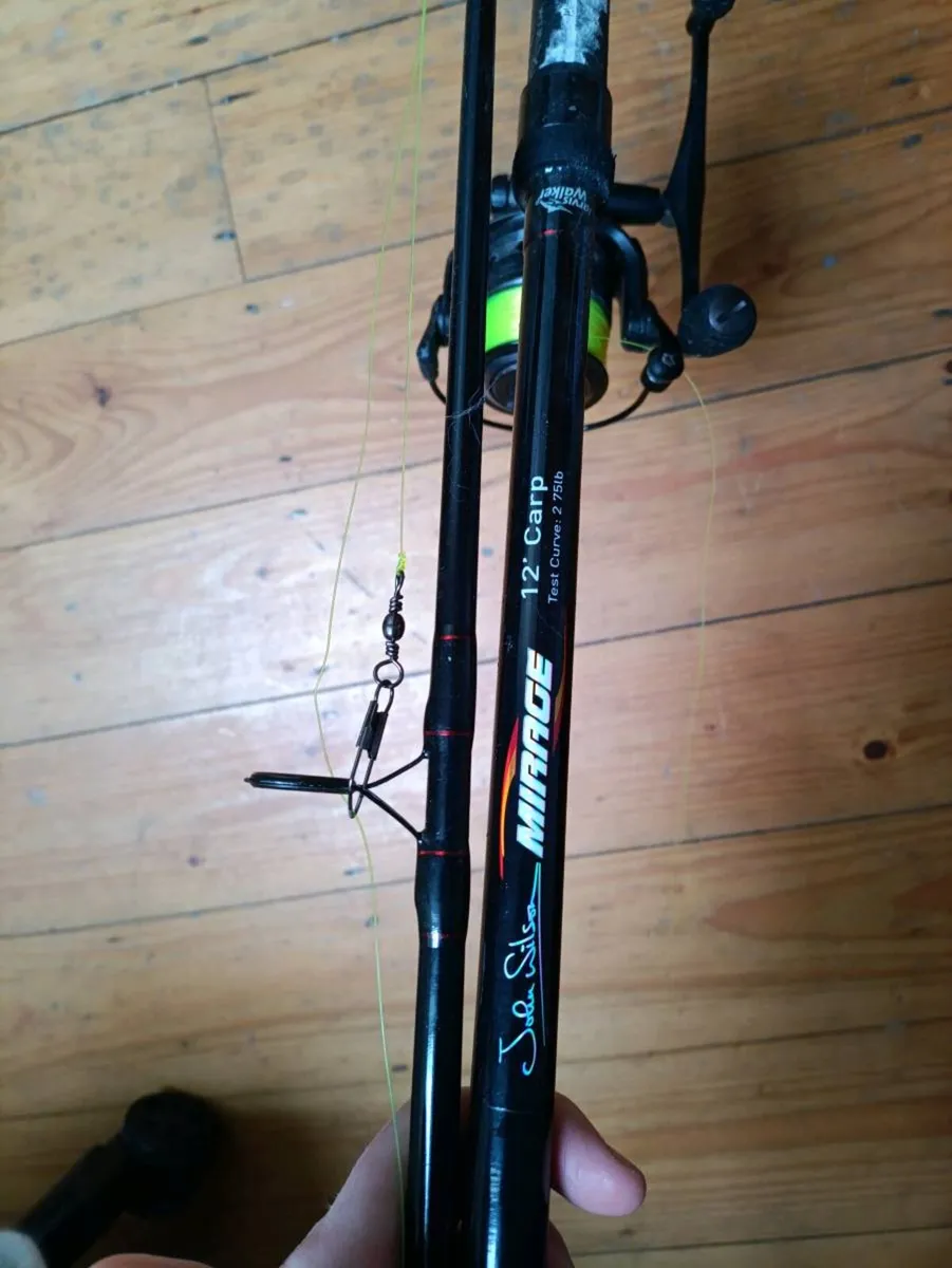 12ft fishing rod with grinder - Image 1